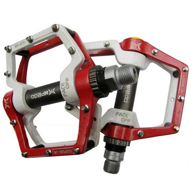 Rynx | MPEDA Mountain Bike Bearing Pedal Ultra-Light Aluminum Alloy Non-Slip Bearing Pedal, Size: 930(White Red)