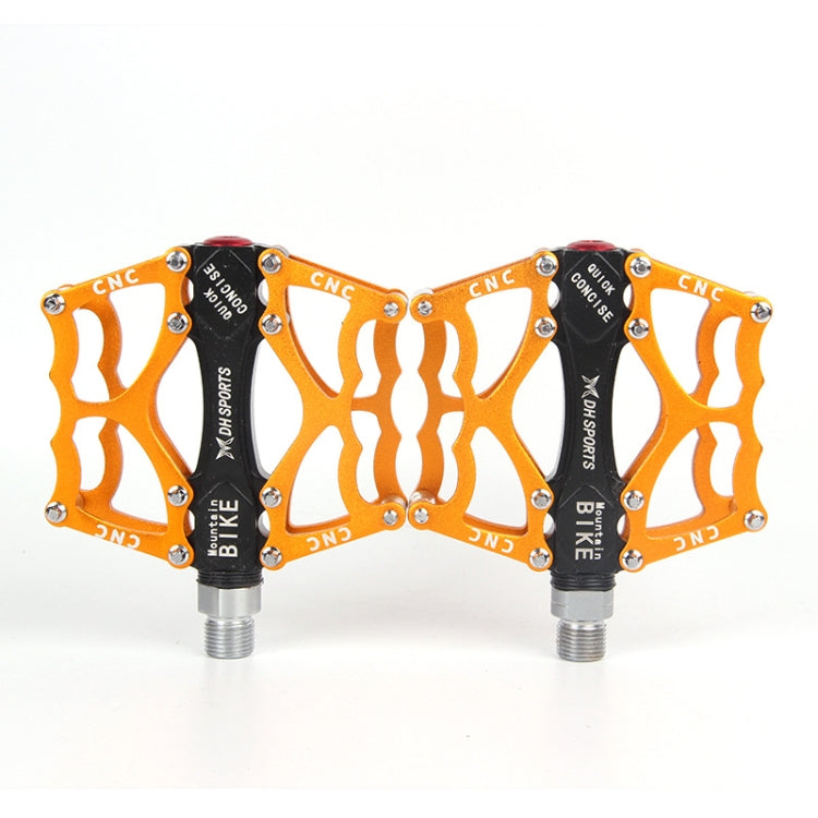 Rynx | Bicycle Pedal Mountain Bike Aluminum Alloy Palin Pedal Non-Slip Bearing Pedal(901 Yellow)