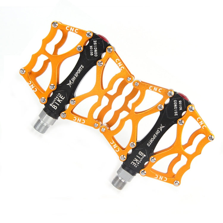 Rynx | Bicycle Pedal Mountain Bike Aluminum Alloy Palin Pedal Non-Slip Bearing Pedal(901 Yellow)