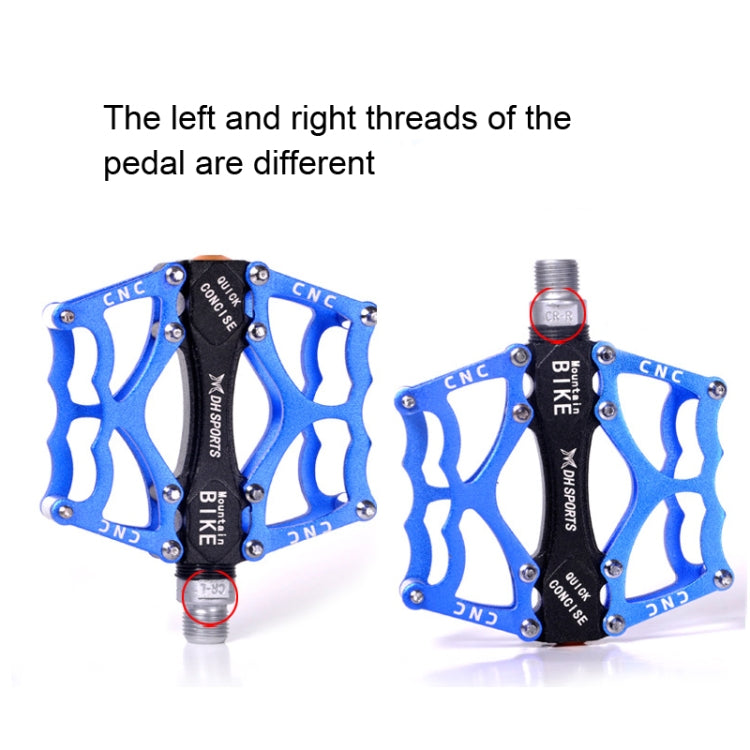 Rynx | Bicycle Pedal Mountain Bike Aluminum Alloy Palin Pedal Non-Slip Bearing Pedal(901 Yellow)