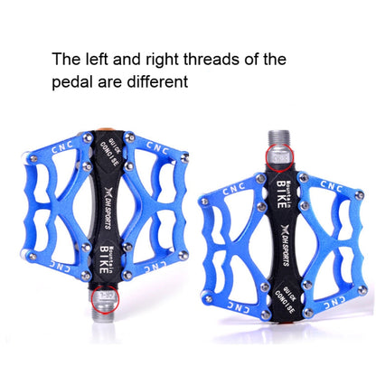 Rynx | Bicycle Pedal Mountain Bike Aluminum Alloy Palin Pedal Non-Slip Bearing Pedal(901 Yellow)