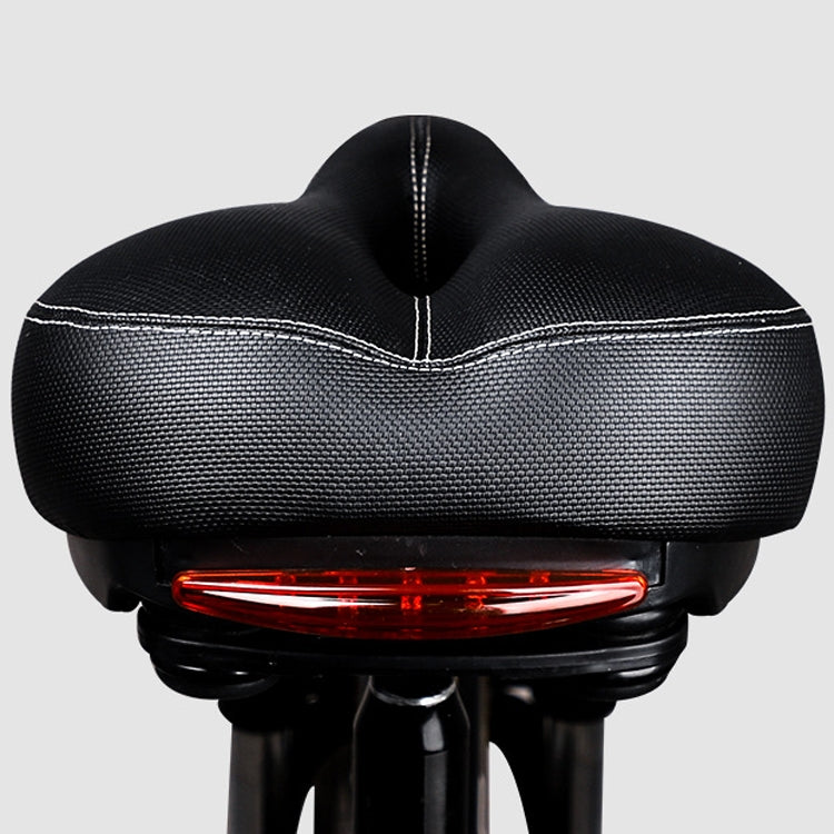 Rynx | Bicycle Seat With Taillights With Light Mountain Bike Bicycle Saddle Seat Cushion(Black)