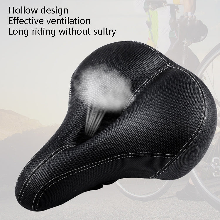 Rynx | Bicycle Seat With Taillights With Light Mountain Bike Bicycle Saddle Seat Cushion(Black)