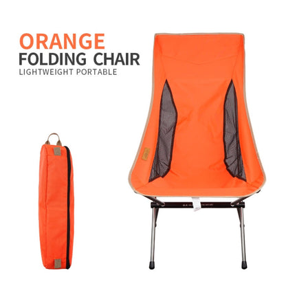 Rynx | CLS Outdoor Folding Chair Heightening Portable Camping Fishing Chair(Orange)