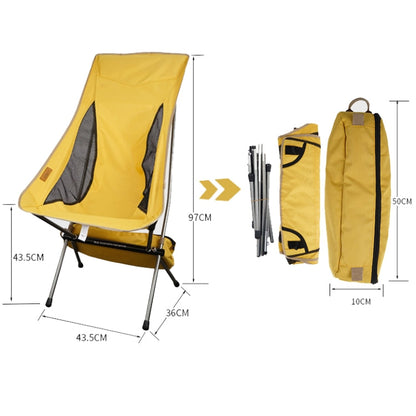 Rynx | CLS Outdoor Folding Chair Heightening Portable Camping Fishing Chair(Orange)
