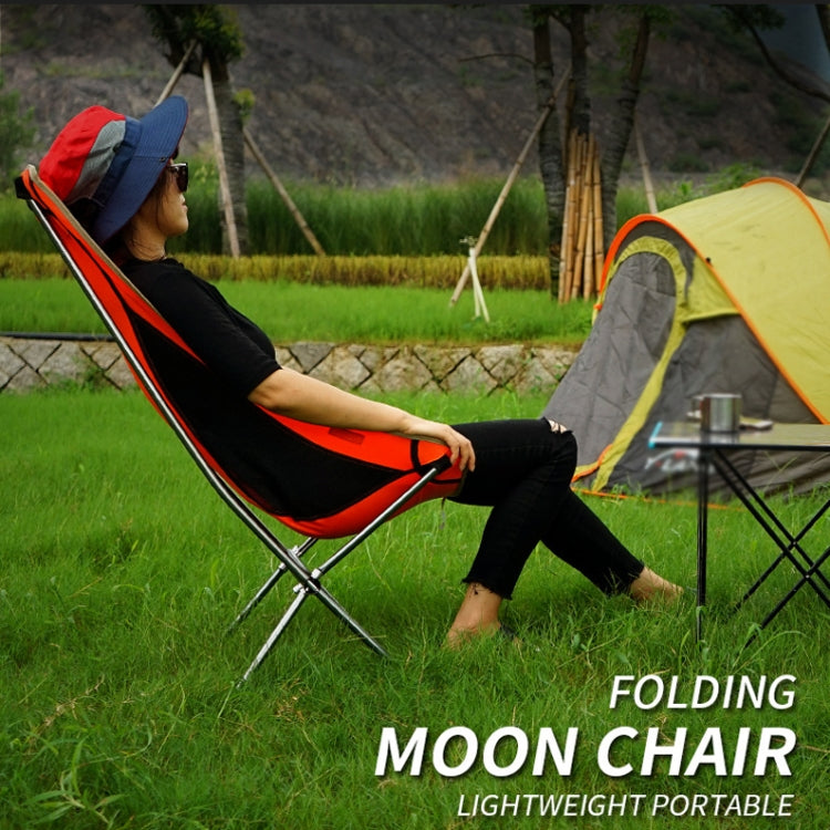 Rynx | CLS Outdoor Folding Chair Heightening Portable Camping Fishing Chair(Orange)
