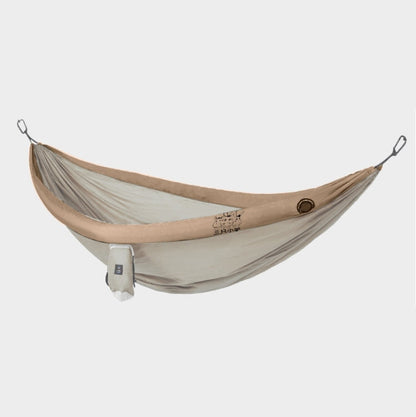 Rynx | Outdoor Double Inflatable Hammock Anti-Rollover Camping Swing, Size: 270x140cm(Khaki)