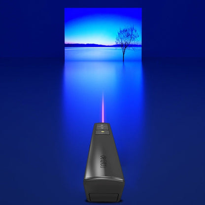 Rynx | Deli 2.4GHz Laser Side Flipping Pen Rechargeable Voice Projector Pen, Model: 2802PL (Black)