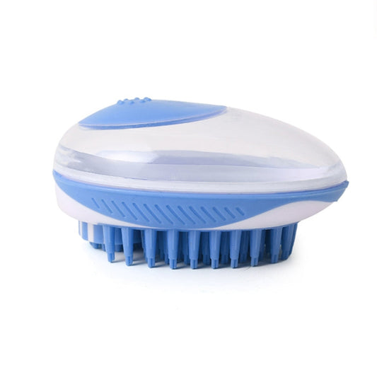Pet Bath Brush Dog Massage Cleaning and Beauty Products (Blue)