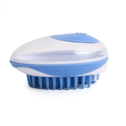 Pet Bath Brush Dog Massage Cleaning and Beauty Products (Blue)