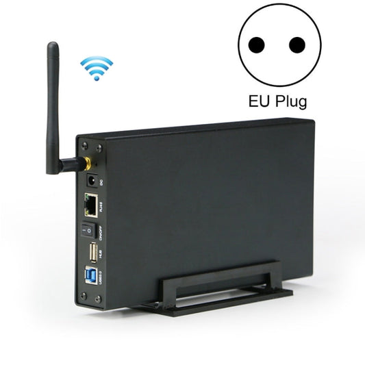 Rynx | Blueendless 3.5 inch Mobile Hard Drive Bay WIFI Wireless NAS Private Cloud Storage (EU Plug)