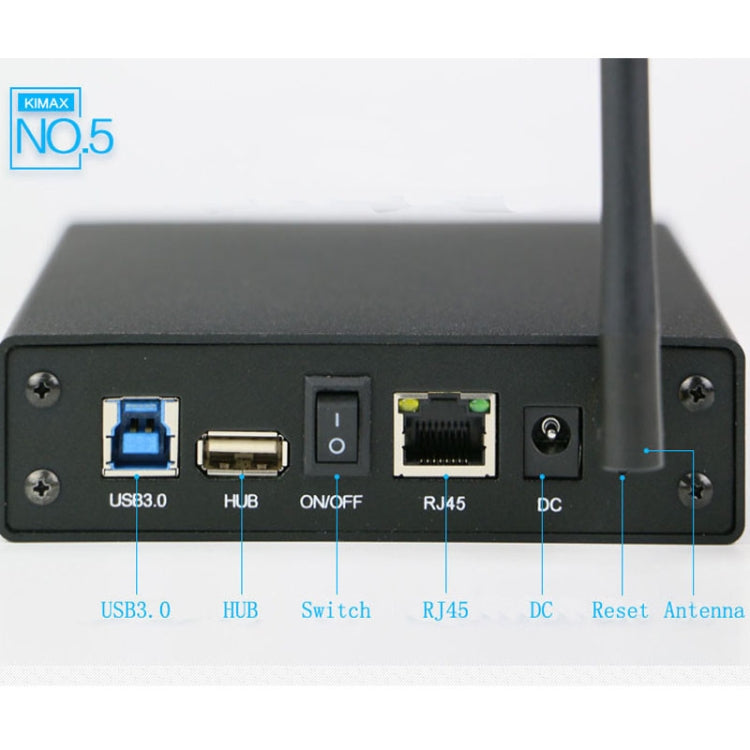 Rynx | Blueendless 3.5 inch Mobile Hard Drive Bay WIFI Wireless NAS Private Cloud Storage (EU Plug)