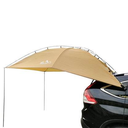 Rynx | LADUTA Outdoor Self-Driving Tour Barbecue Camping Car Side Tent Car Tail Extension Tent Supplies(Painted Silver)