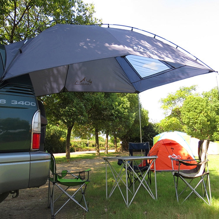 Rynx | LADUTA Outdoor Self-Driving Tour Barbecue Camping Car Side Tent Car Tail Extension Tent Supplies(Painted Silver)