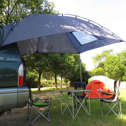 Rynx | LADUTA Outdoor Self-Driving Tour Barbecue Camping Car Side Tent Car Tail Extension Tent Supplies(Painted Silver)