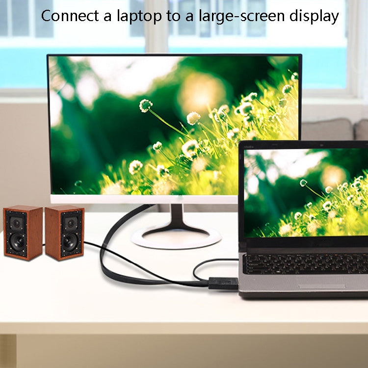 Rynx | 10m JH HV10 1080P HDMI to VGA Cable Projector TV Box Computer Notebook Industrial Display Adapter Cable