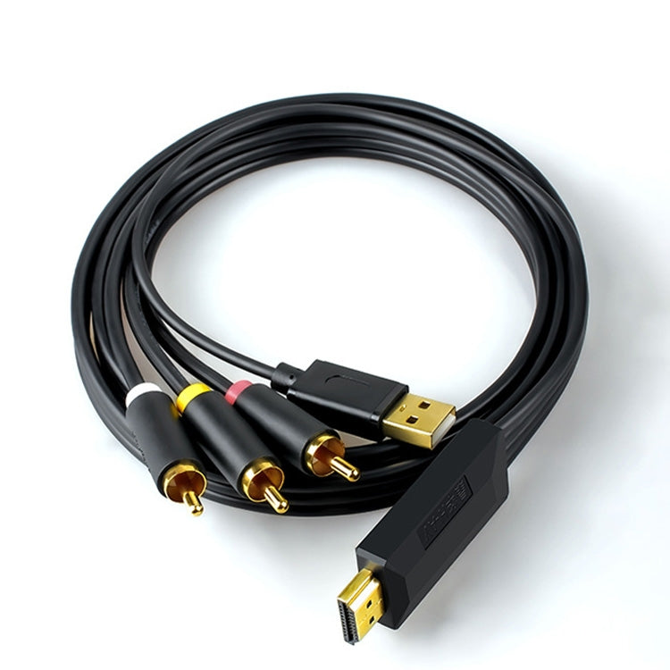 Rynx | 2m JingHua HDMI-3RCA HDMI to 3RCA Converter Cable Set-Top TV Projector AV Lotus Converter Cable