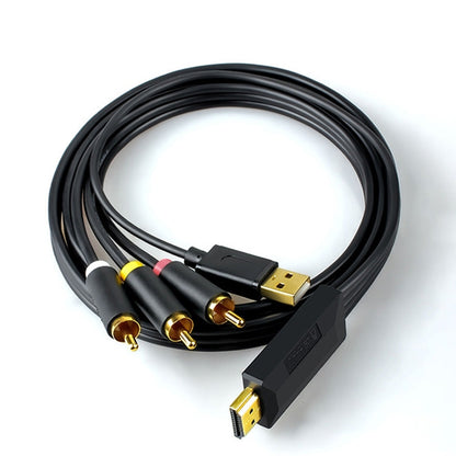 Rynx | 2m JingHua HDMI-3RCA HDMI to 3RCA Converter Cable Set-Top TV Projector AV Lotus Converter Cable