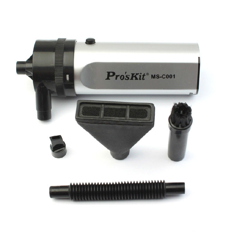 Rynx | ProsKit MS-C001 Mini Vacuum Mobile Computer Keyboard Dust Collector Cleaning Tool (Black)