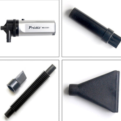 Rynx | ProsKit MS-C001 Mini Vacuum Mobile Computer Keyboard Dust Collector Cleaning Tool (Black)