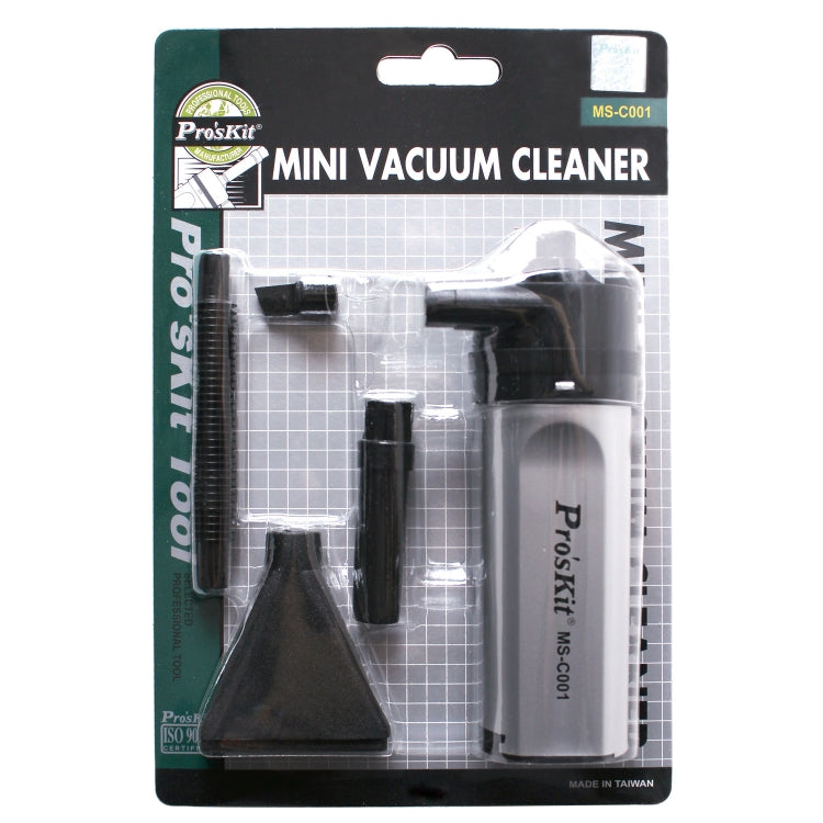 Rynx | ProsKit MS-C001 Mini Vacuum Mobile Computer Keyboard Dust Collector Cleaning Tool (Black)