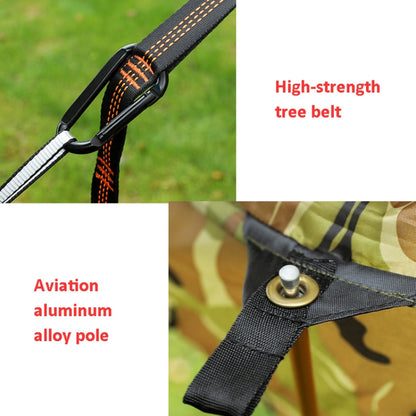 Rynx | Anti-Rollover Automatic Quick-Opening Mosquito Net Hammock Outdoor Camping Double Anti-Mosquito Hammock, Size: 290x140cm(Yellow Black)