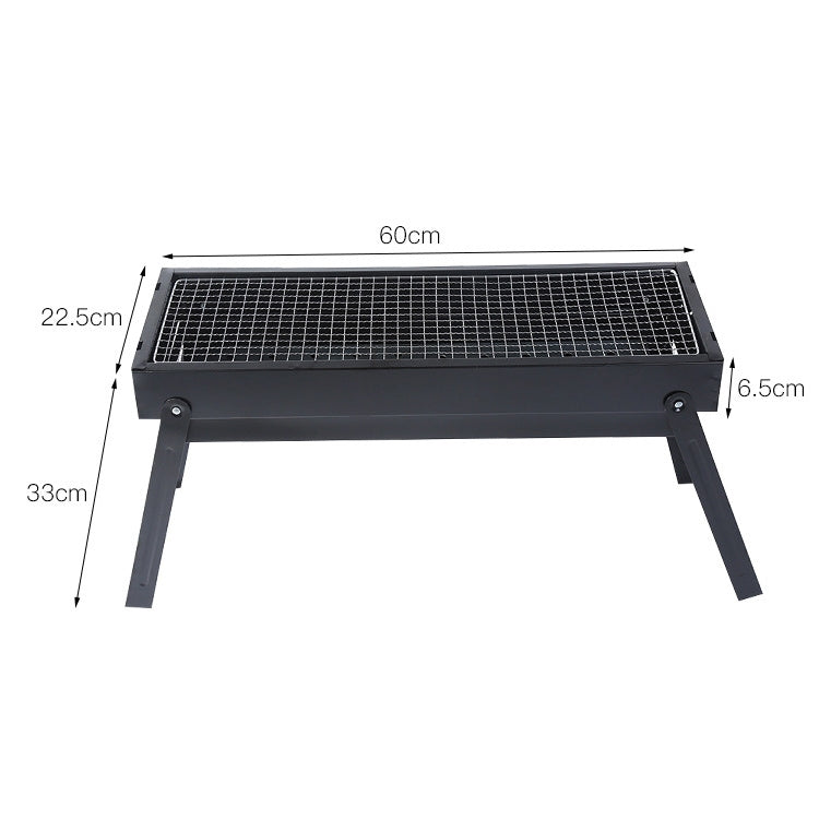 Rynx | Wrought Iron Barbecue Thickened Folding Barbecue 63.5x42x48cm