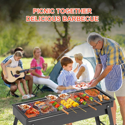 Rynx | Wrought Iron Barbecue Thickened Folding Barbecue 63.5x42x48cm