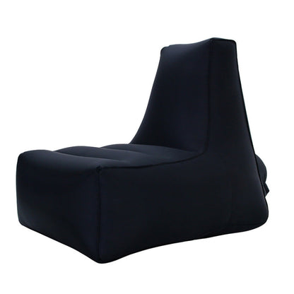 Rynx | BB1082 Inflatable Sofa Inflatable Bed Outdoor Folding Portable Air Sofa Size: 70 x 65 x 60cm(Black)