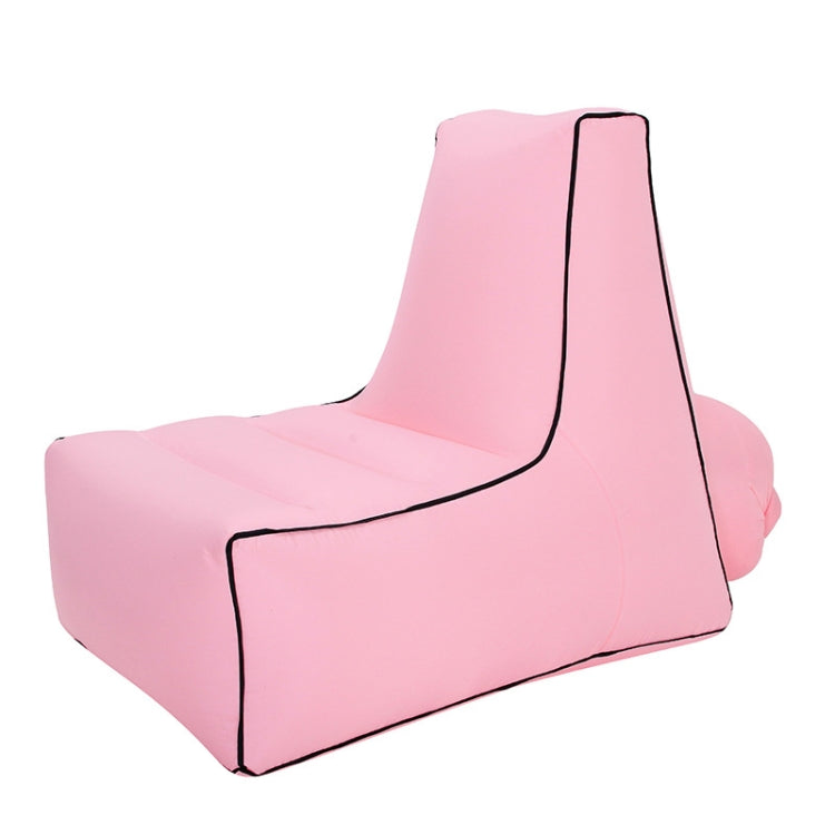 Rynx | BB1082 Inflatable Sofa Inflatable Bed Outdoor Folding Portable Air Sofa Size: 70 x 65 x 60cm(Pink)