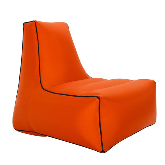 Rynx | BB1082 Inflatable Sofa Inflatable Bed Outdoor Folding Portable Air Sofa Size: 85 x 80 x 75cm(Orange)