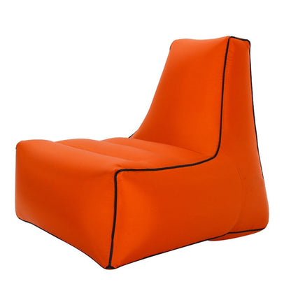 Rynx | BB1082 Inflatable Sofa Inflatable Bed Outdoor Folding Portable Air Sofa Size: 85 x 80 x 75cm(Orange)