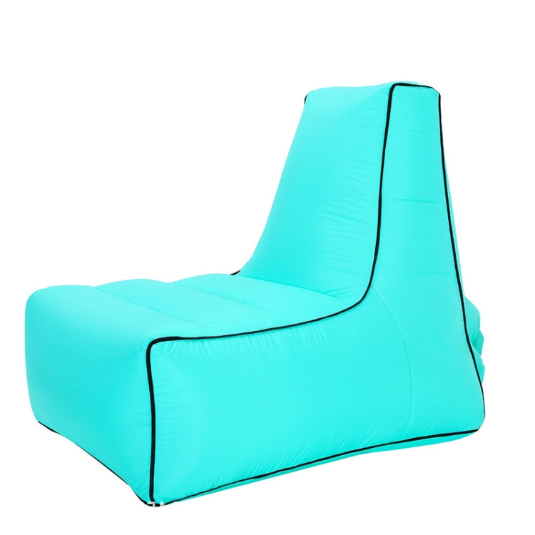 Rynx | BB1082 Inflatable Sofa Inflatable Bed Outdoor Folding Portable Air Sofa Size: 85 x 80 x 75cm(Lake Green)