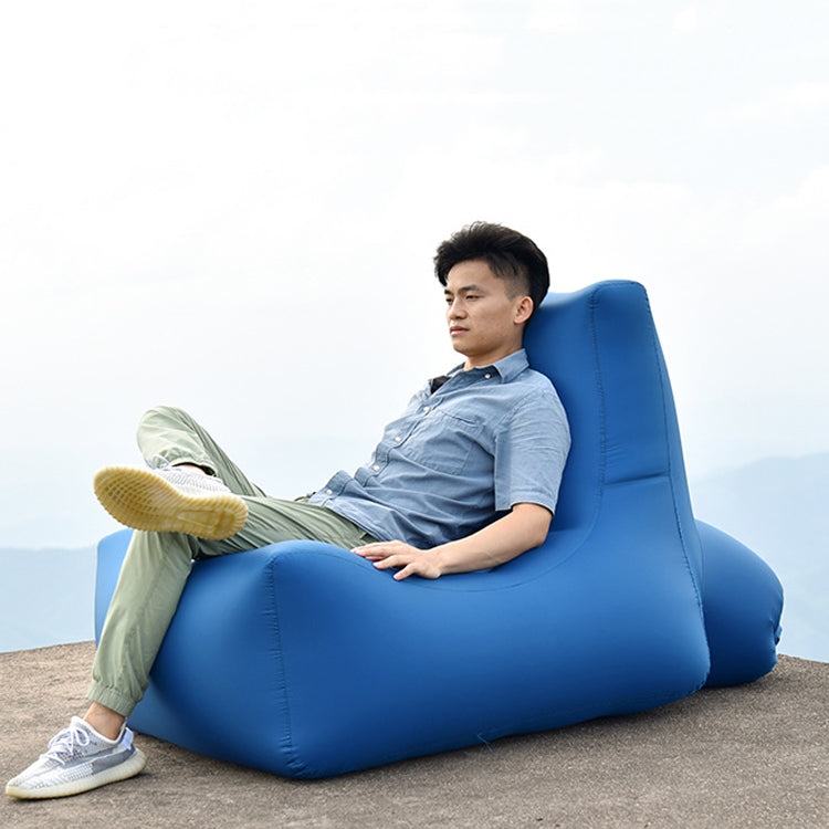 Rynx | BB1082 Inflatable Sofa Inflatable Bed Outdoor Folding Portable Air Sofa Size: 85 x 80 x 75cm(Orange)