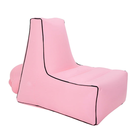 Rynx | BB1082 Inflatable Sofa Inflatable Bed Outdoor Folding Portable Air Sofa Size: 100 x 90 x 80cm(Pink)