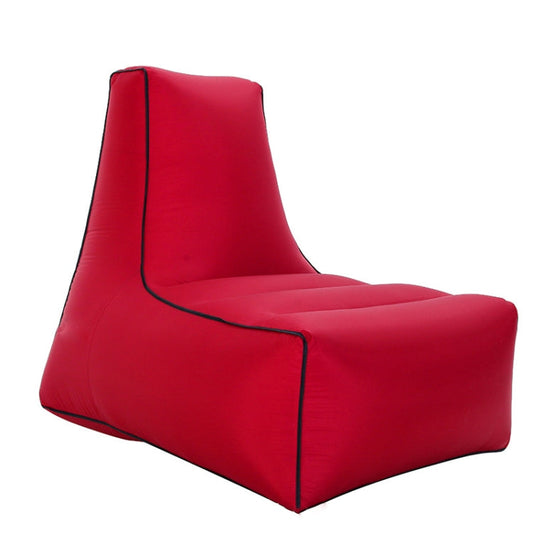 Rynx | BB1082 Inflatable Sofa Inflatable Bed Outdoor Folding Portable Air Sofa Size: 100 x 90 x 80cm(Wine Red)