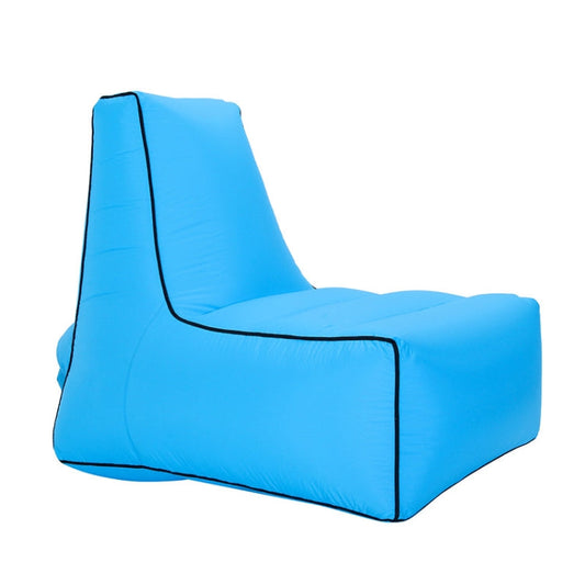 Rynx | BB1082 Inflatable Sofa Inflatable Bed Outdoor Folding Portable Air Sofa Size: 100 x 90 x 80cm(Sky Blue)