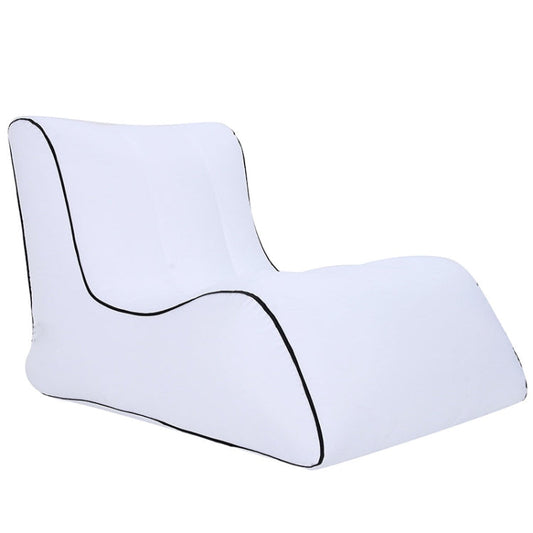 Rynx | BB1803 Foldable Portable Inflatable Sofa Single Outdoor Inflatable Seat, Size: 70 x 60 x 55cm(White)