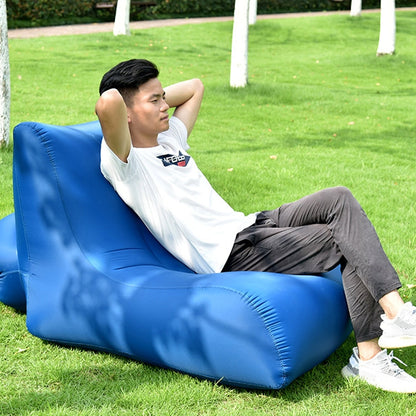 Rynx | BB1803 Foldable Portable Inflatable Sofa Single Outdoor Inflatable Seat, Size: 70 x 60 x 55cm(White)