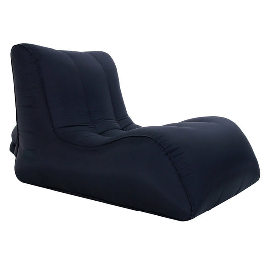 Rynx | BB1803 Foldable Portable Inflatable Sofa Single Outdoor Inflatable Seat, Size: 100 x 80 x 70cm(Black)