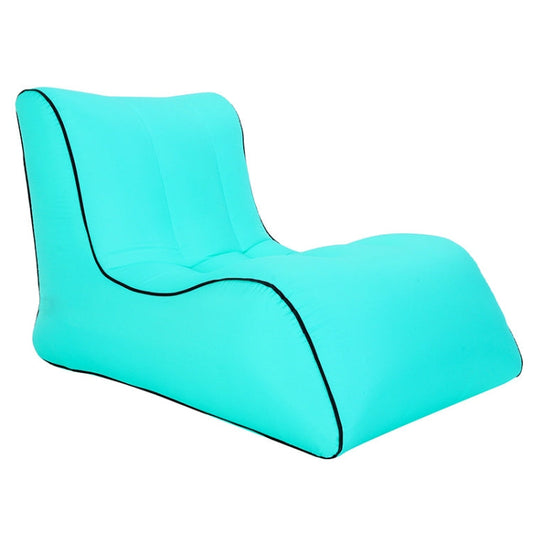 Rynx | BB1803 Foldable Portable Inflatable Sofa Single Outdoor Inflatable Seat, Size: 100 x 80 x 70cm(Lake Green)