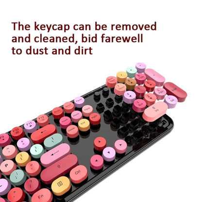 Rynx | Mofii Sweet Wireless Keyboard and Mouse Set Girl Punk Keyboard Office Set, Color: Purple Mixed Version
