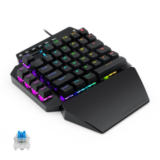 Rynx | K700 44 Keys RGB Illuminated Interchangeable Switch Gaming One-Hand Keyboard, Cable Length: 1m (Blue Shaft)