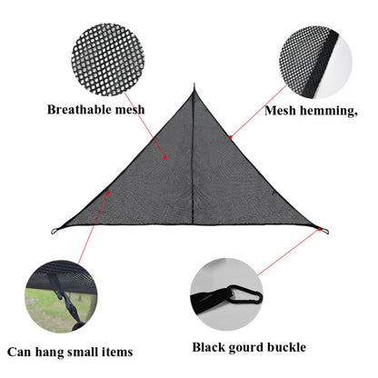Rynx | Outdoor Multi-person Hammock Large Sky Tree Tent Aerial Camping Hammock Triangle Hammock, Side Length: 2.9m