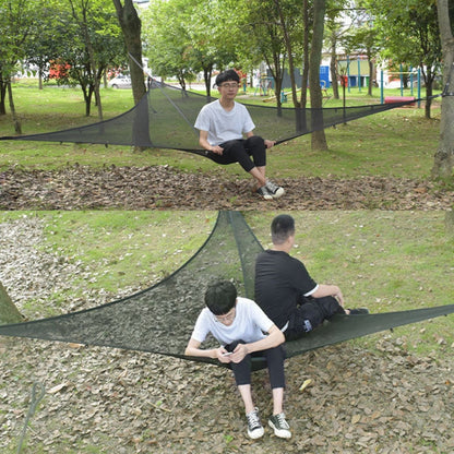 Rynx | Outdoor Multi-person Hammock Large Sky Tree Tent Aerial Camping Hammock Triangle Hammock, Side Length: 2.9m