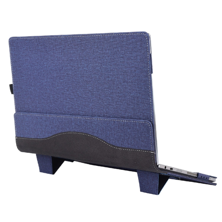 Rynx | For Samsung Galaxy Book 2 Pro 360 15.6 inch Leather Laptop Anti-Fall Protective Case with Stand (Dark Blue)