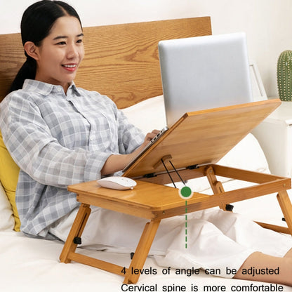 Rynx | 741ZDDNZ Bed Use Foldable Height Adjustable Laptop Table Dorm Desk, Specification: Medium 64cm