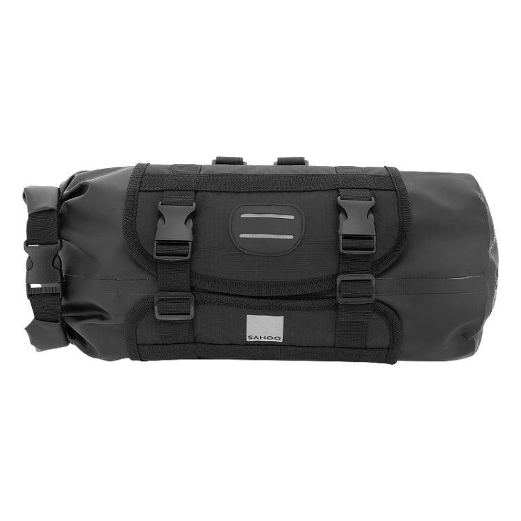 Rynx | SAHOO 11L Enlarged Bicycle Front Bag Mountain Bike Clip Mesh Waterproof And Wear-Resistant Handlebar Bag(Black)