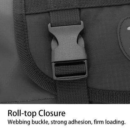 Rynx | SAHOO 11L Enlarged Bicycle Front Bag Mountain Bike Clip Mesh Waterproof And Wear-Resistant Handlebar Bag(Black)