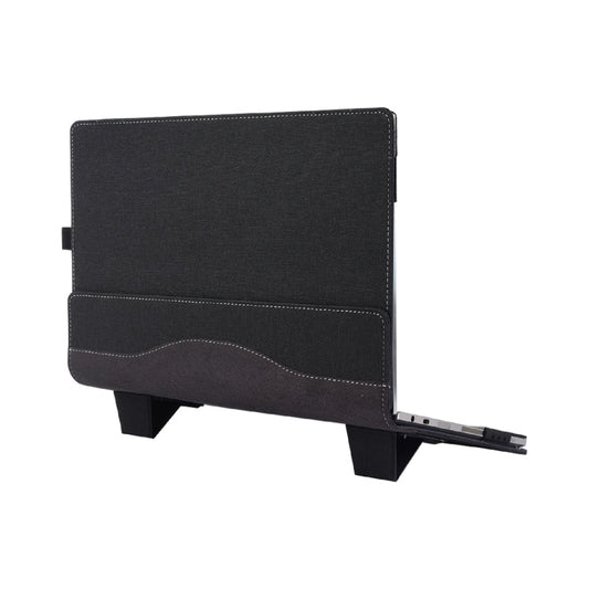 Rynx | For Samsung Galaxy Book 3 360 13.3 Inch Leather Laptop Anti-Fall Protective Case with Stand (Black)
